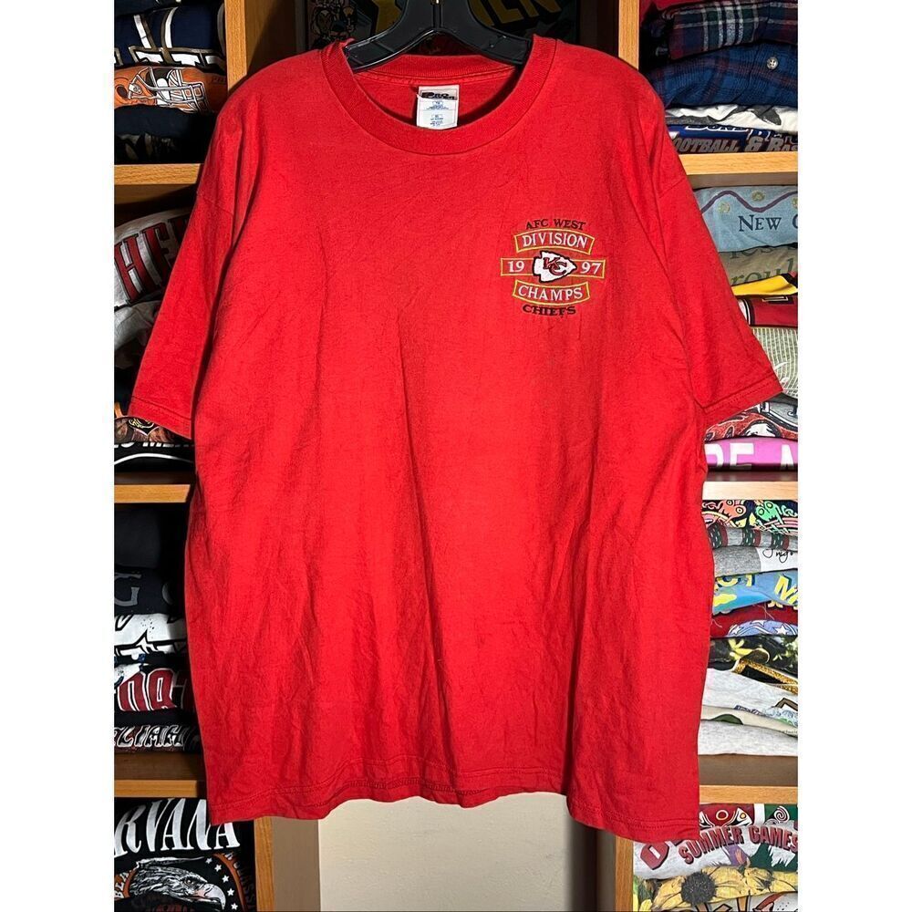 Vintage NFL Kansas City Chiefs 1997 Division Champs Tee